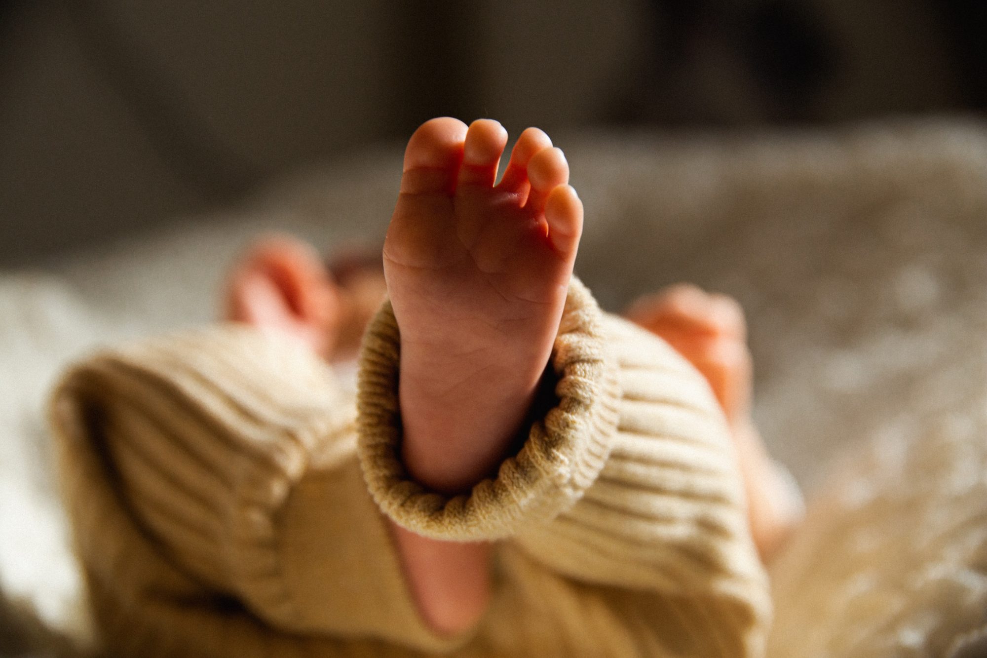pieds d'un bébé